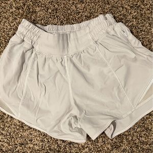 Lululemon white shorts size 4.  2.5” inseam